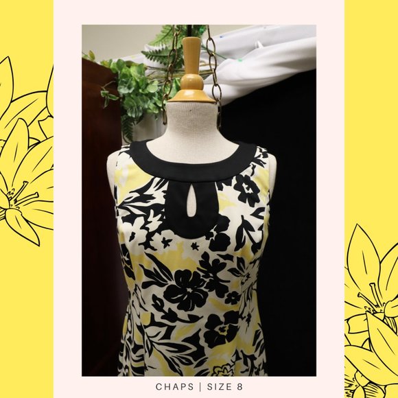 CHAPS Floral Dress Size 8 - Picture 2 of 5